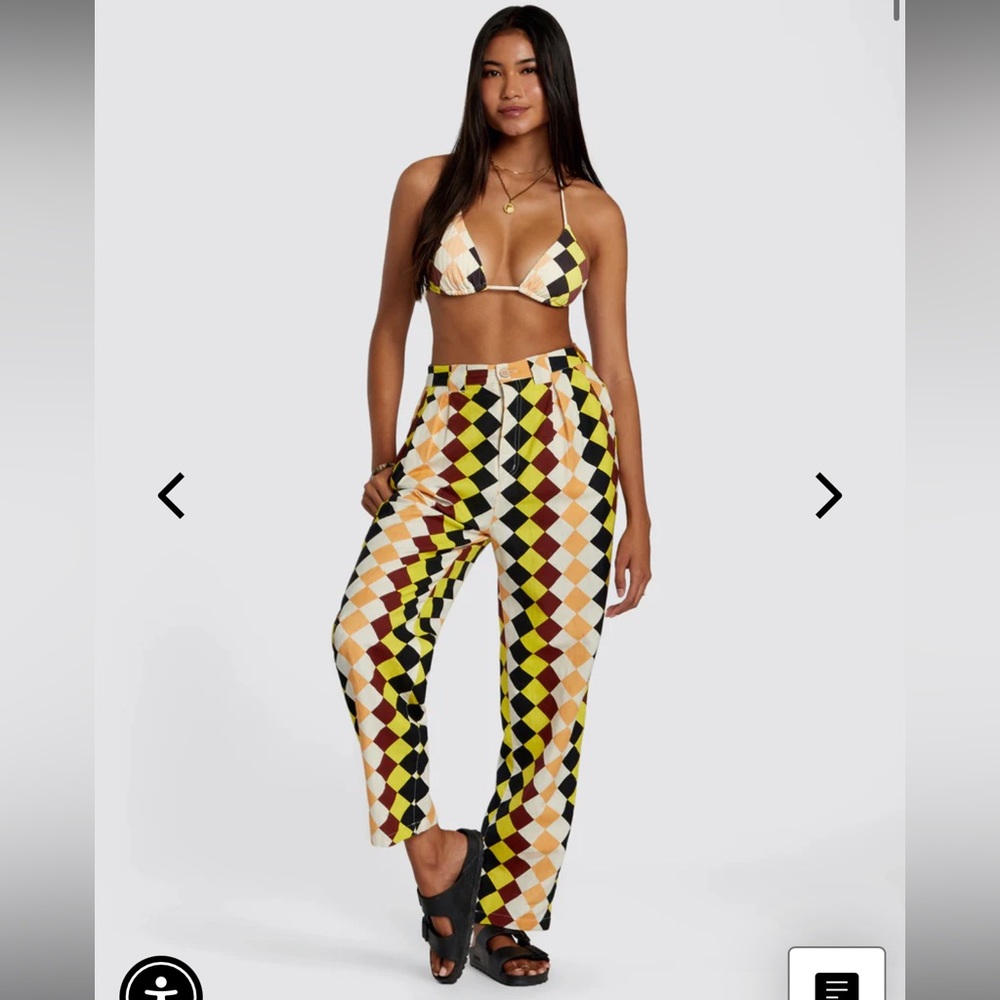 RVCA X GREENPACHA PERU LOOSE FIT LINEN PANTS